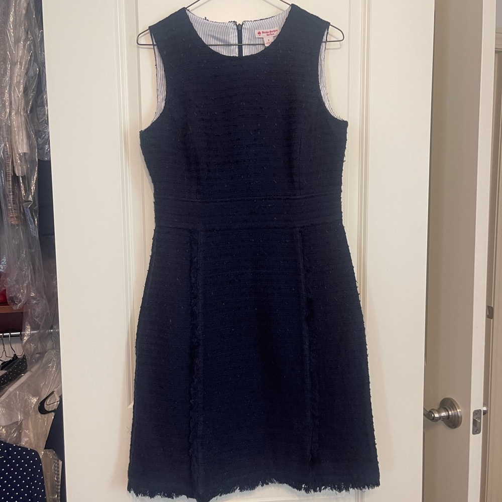 Brooks Brothers navy tweed dress